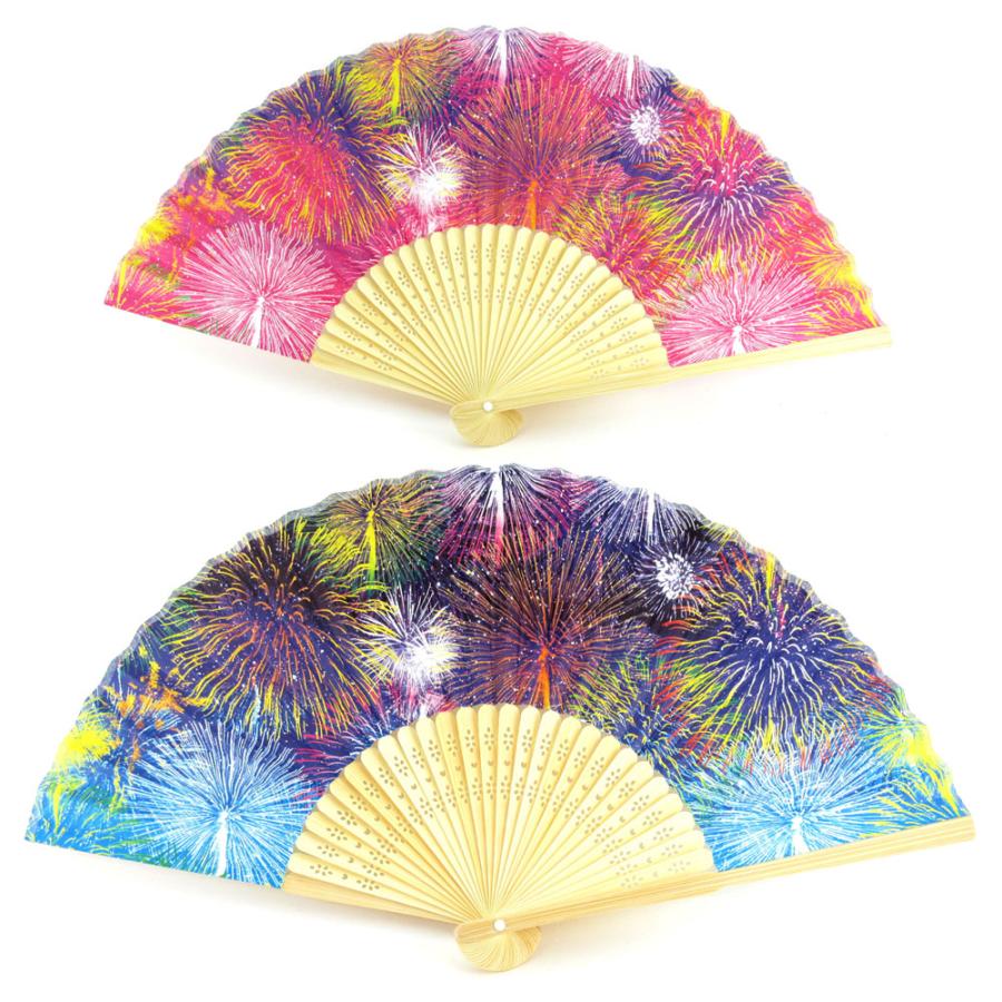 扇子 花火 デザイン 紙製 全2色 プリント 鮮やかな おしゃれ お祭り 浴衣 夏 B01 sz008 Panfam 通販 Yahoo ショッピング