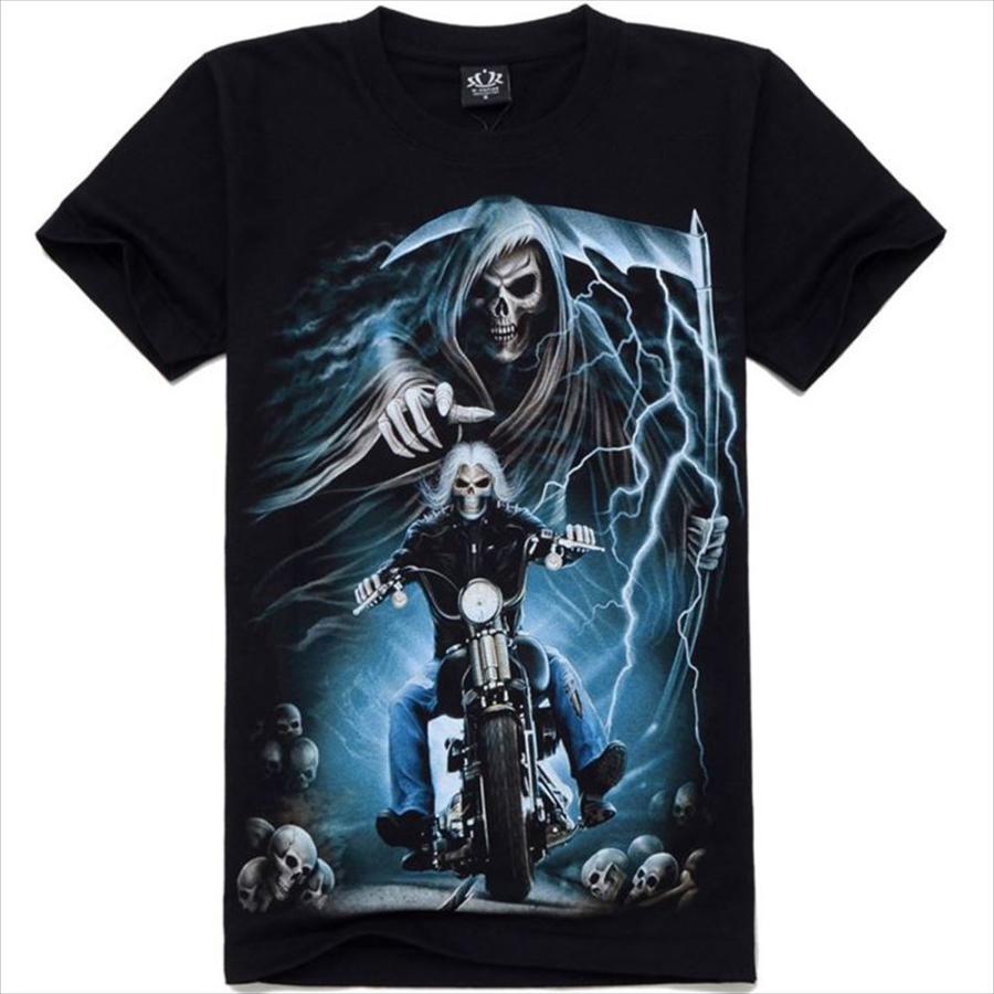 在庫処分 Tシャツ 綿100 3dプリント ブラック ゴーストライダー 半袖 メンズ ファッション 夏 大人 B01 I2tshirts008 Panfam 通販 Yahoo ショッピング