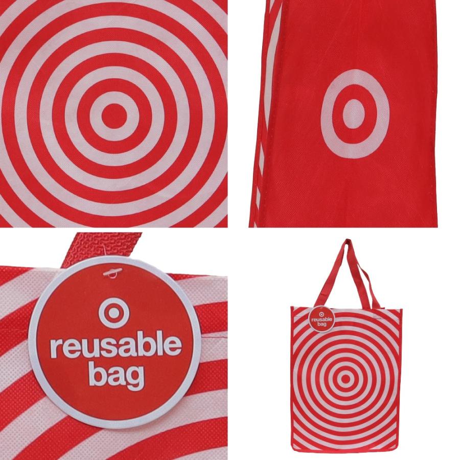 TARGET（ターゲット）Reusable Bag リユーサブルバック 不織布 トートバック エコバック サークル レッド 赤 rb02