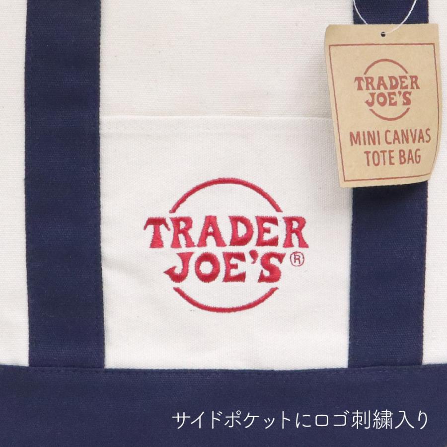 TRADER JOE'S（トレーダージョーズ） ミニキャンバストートバック NAVY