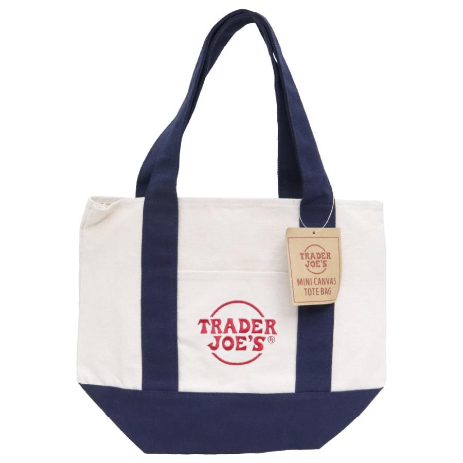 TRADER JOE'S（トレーダージョーズ） ミニキャンバストートバック NAVY