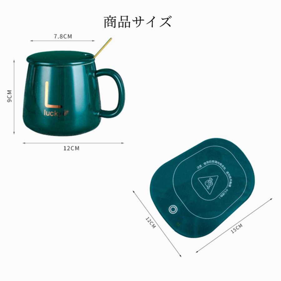 恒温カップ 55℃カップ セット カップウォーマーセット 蓋付き パネル