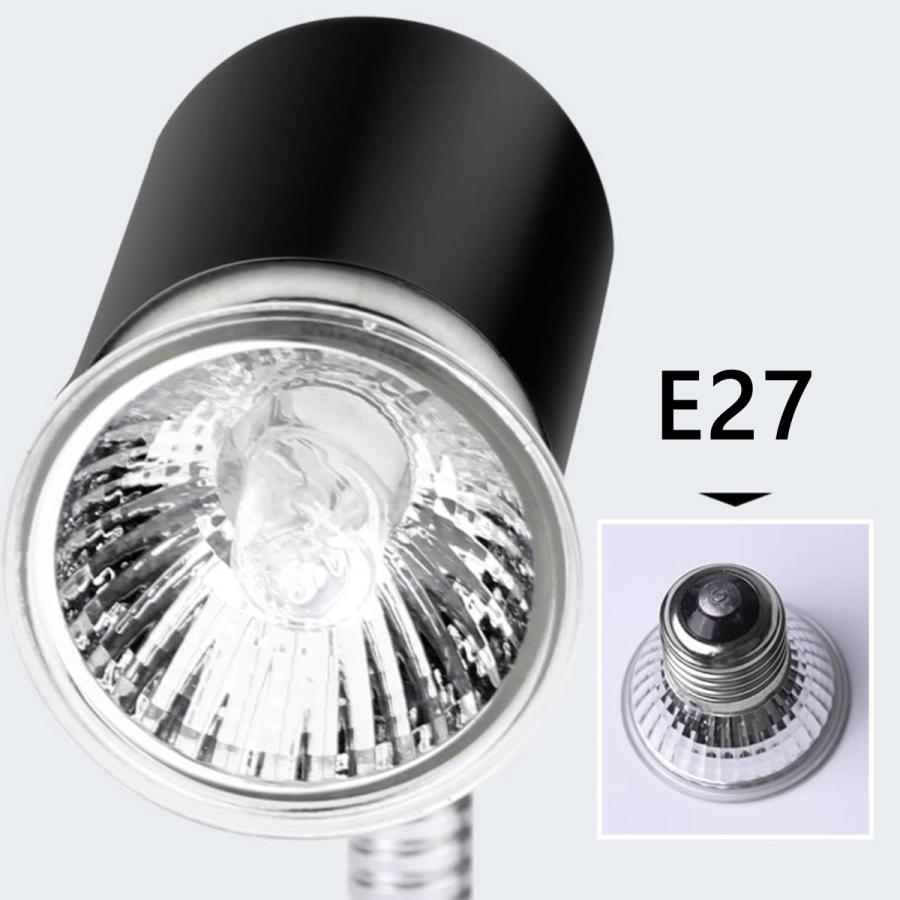 カメ用 ランプホルダー 爬虫類ライト クリップスタンド 電球付き