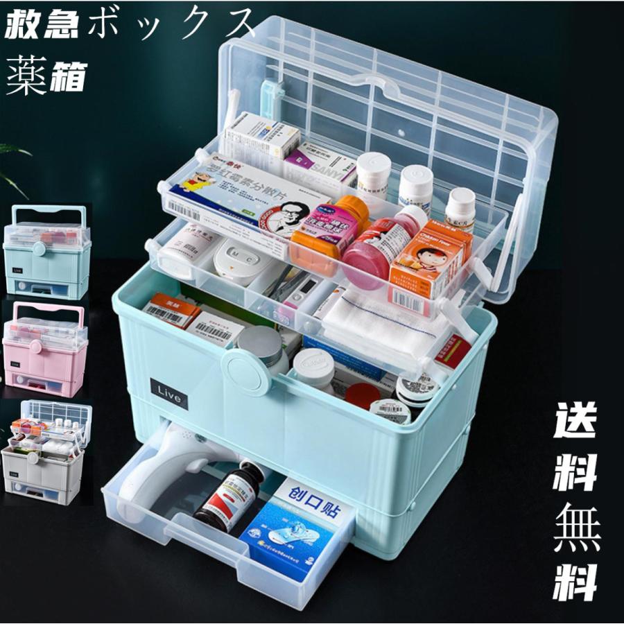 救急箱 薬箱 収納ボックス 大容量 小物入れ 引き出し付き 整理 手提げ 薬ボックス 多機能 三段式 小物整理ボックス 収納ケース シンプル 軽量 送料無料 Ktyksrbk08 Zakkaライフ 通販 Yahoo ショッピング
