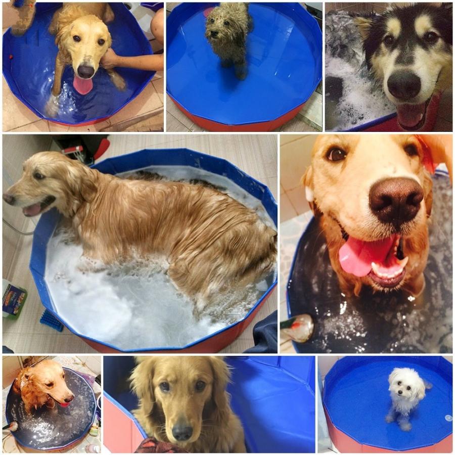 0円 一番の贈り物 犬のプール 犬のスイミングプール ブラシの犬のスイミングプール 折りたたみ式ペットバスプール ペット用プール