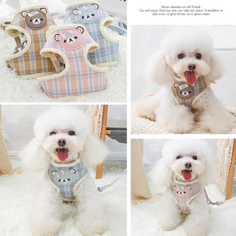 犬ハーネス ハーネスリード 猫用 ハーネス 可愛い 犬用 ハーネス