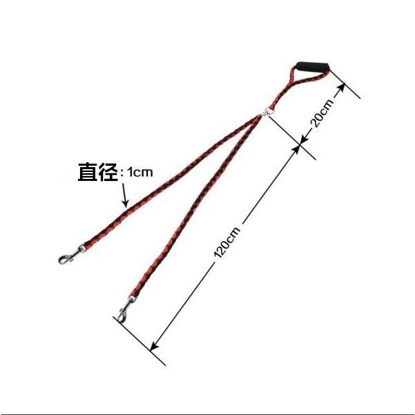 犬 2頭引き リード ペット ドッグ リフレクター リーシュ 反射テープ ダブルリード 多頭飼い 小型犬 中型犬 2匹 絡まない 電話しながら散歩 |  | 03