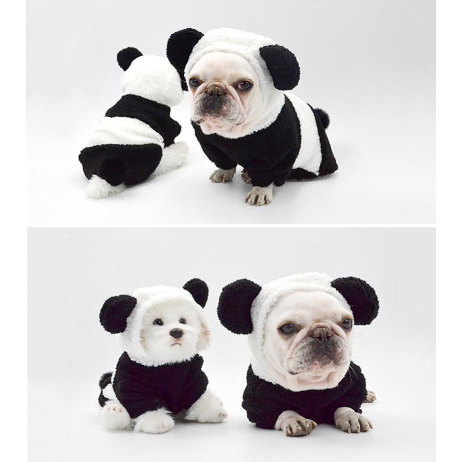 犬 服 犬の服 ペット服 パンダ ドッグウェア コート パーカー 秋冬