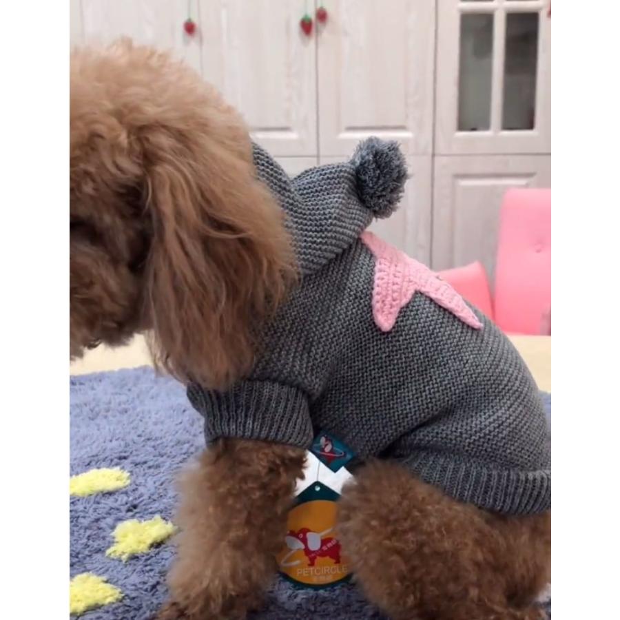 犬服 セーター 犬の服 パーカー ニット 編み 犬のニット かわいい