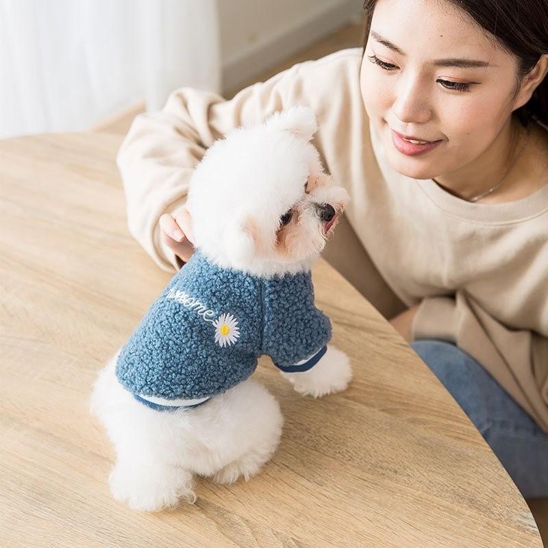 犬の服 ドッグウェア 犬 服 ドッグクローズ 秋冬 暖かい 防寒 もこもこ ふわふわ 可愛い 二足 小型犬 中型犬 選べる 全3色 XS S M L XL 2XLPanni メール便対応｜panni123｜04