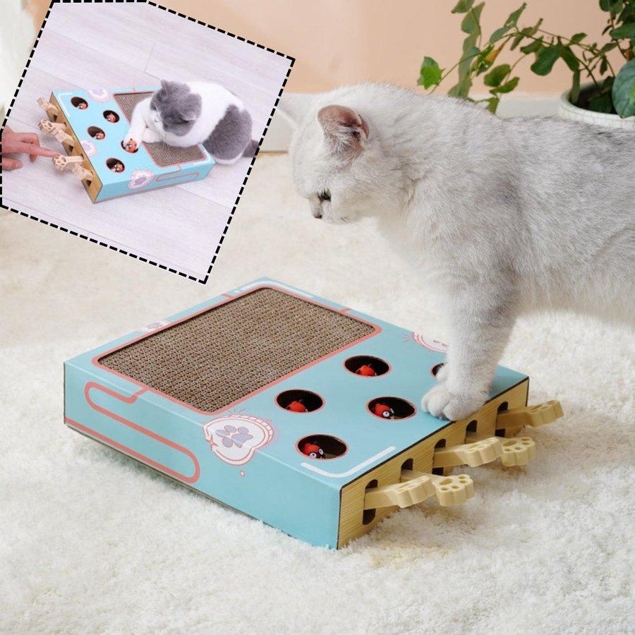 猫 おもちゃ もぐらただき　爪とぎ　2IN1  2WAY モグラ叩き ストレス解消 運動不足解決 |  | 01