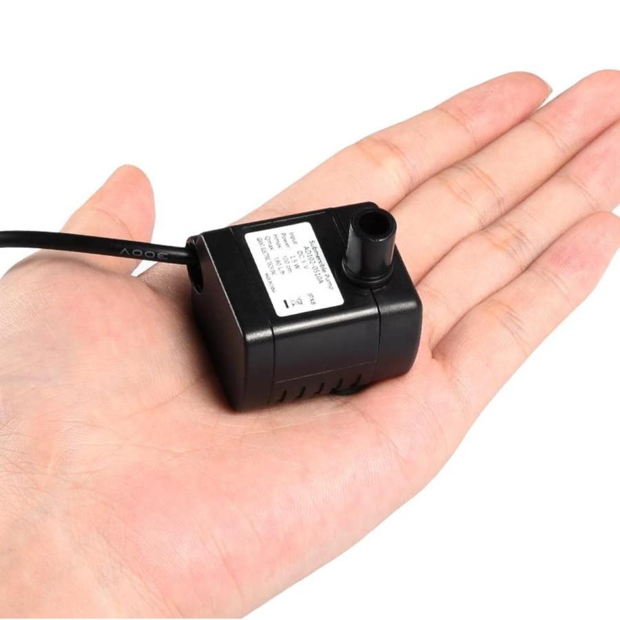 水槽用ポンプ ペット給水器用 USB給電 ポンプ カメ用 水循環 噴水