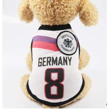 犬服 ペット服 運動服 ワールドカップ 犬用サッカー 夏用 涼しい 運動
