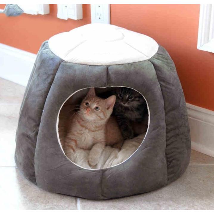 都内で 代引不可 猫 ハウス 猫ベッド ドーム型 ペット ベッド クッション 犬 ふわふわ もこもこ 柔らかい 選べる３色 かわいい tk-sc.net tk-sc.net