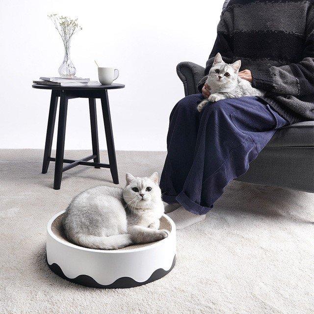猫 爪とぎ 猫ベッド 猫用 すり鉢型 ダンボール 詰め替え つめとぎ