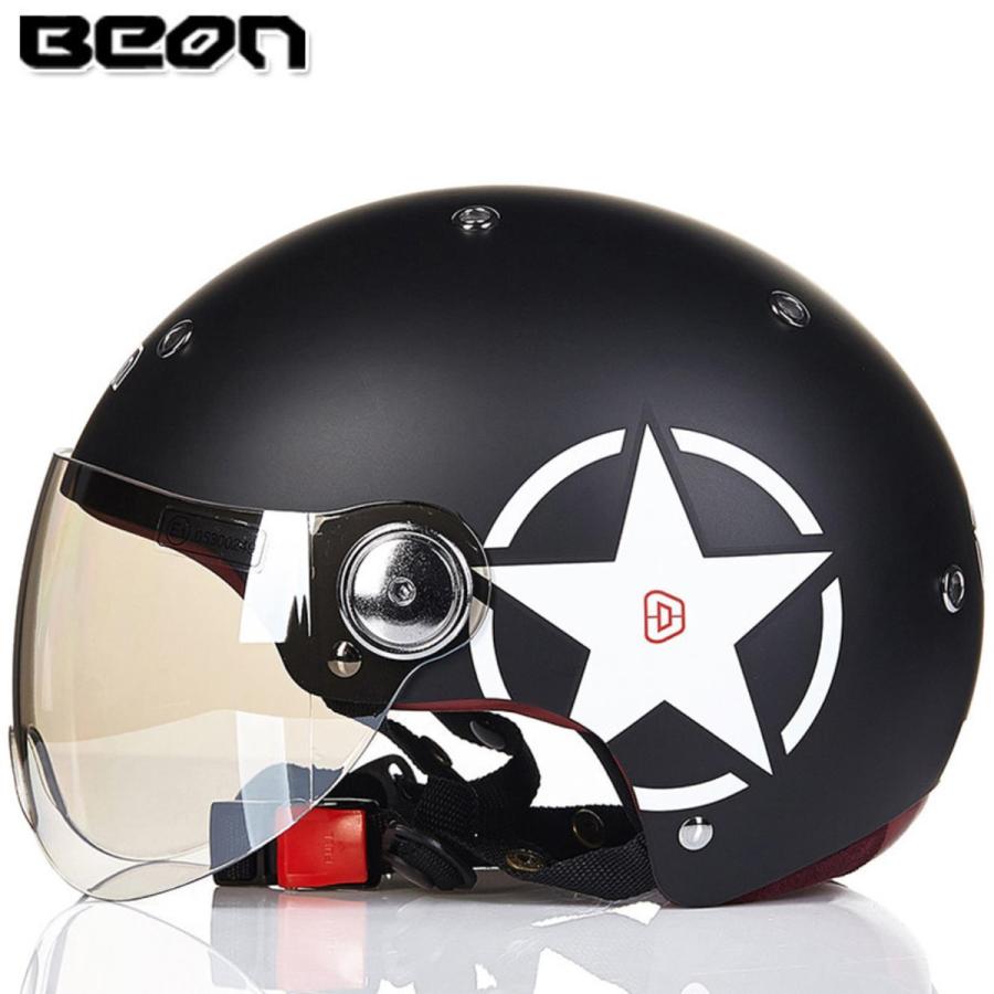 超目玉枠 Beonハーフヘルメットバイクヘルメットbikehelmetバイク用品肌触り良いインナー強化レジンつばレトロおしゃれ 生活雑貨 Logoadvantage Com