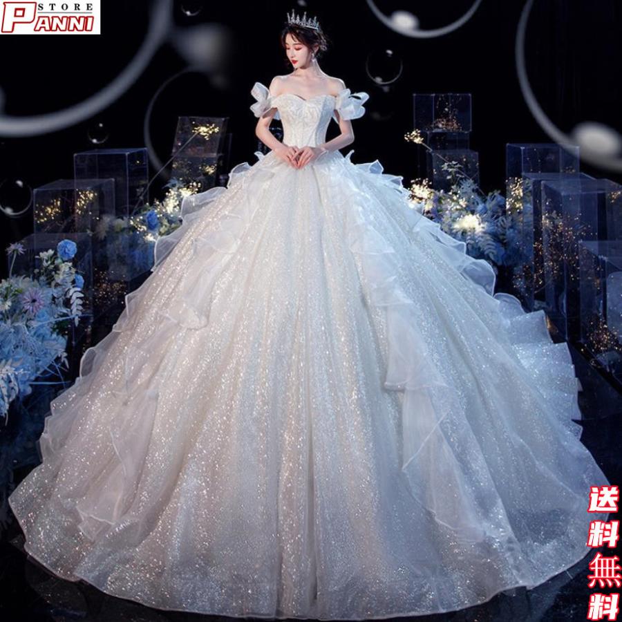 売れ筋 ウエディングドレス パーティードレス 結婚式 ワンピース 大人 上品 プリンセスライン 花嫁 ロングドレス フォーマルドレス イブニングドレス 現金特価 Www Thedailyspud Com