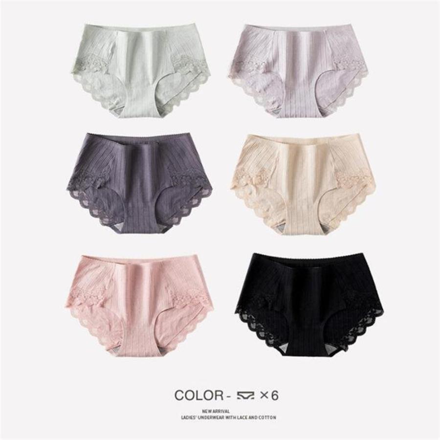 ショーツレディース 6枚セット 下着 ショーツ シームレス 綿 スタンダード おしゃれ かわいい レース柄付き 代30代40代50代 超盛 無地 レースパンツ Bkysnnk4 Panni2 Shop 通販 Yahoo ショッピング