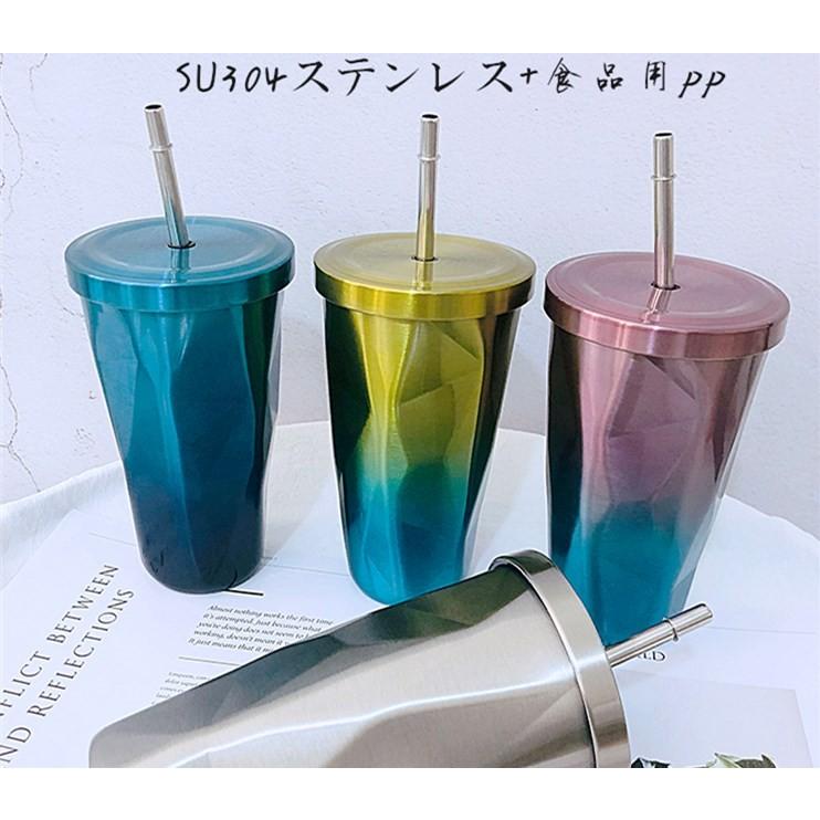 コップ 魔法瓶 保温保冷 ファッション小物 コップ ストロー付き おしゃれ 送料無料 Buxiugangbei01 Panni2 Shop 通販 Yahoo ショッピング