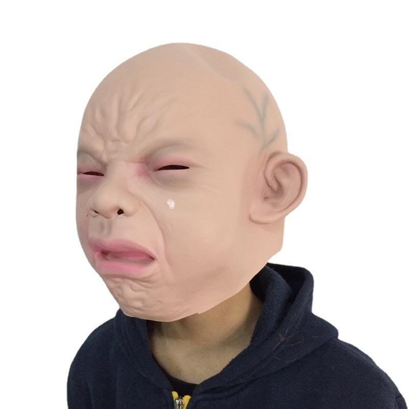 リアルマスク 赤ちゃん 仮面 変装用マスク 泣き顔 ベビーマスク 被り物
