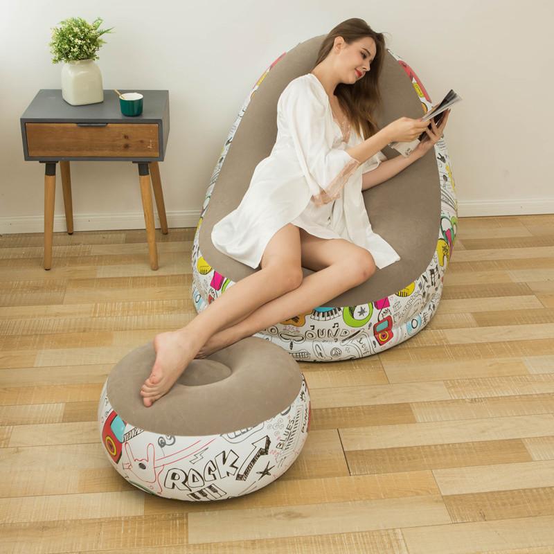 【新品】エアーソファー オットマン付　イス チェア ラウンジチェア　アウトドア エアーソファー オットマン付 チェア 椅子 ラウンジチェア イス