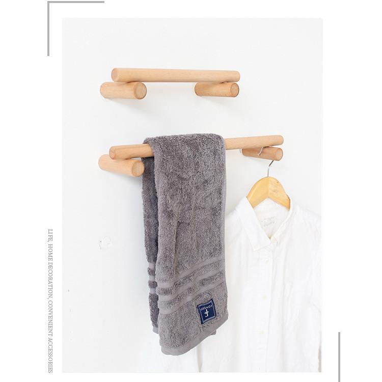 タオル掛け フック付き 洗面所 おしゃれ 木製 タオルハンガー