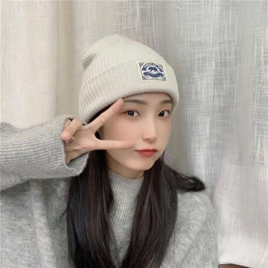 韓国 流行 かわいい ニット帽 ニット 帽子 レディース メンズ シンプル