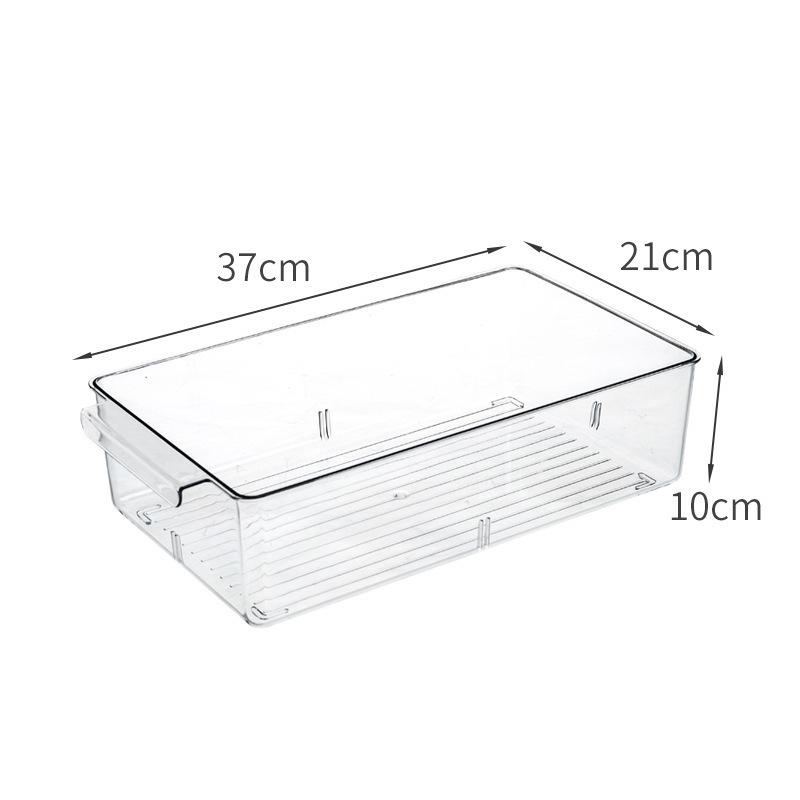 冷蔵庫 収納 仕切り 省スペース 透明 蓋付き おしゃれ 整理ボックス