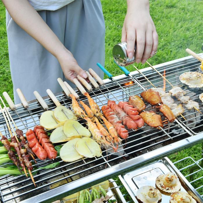 バーベキュー道具 8点セット BBQ キャンプ用品 アウトドア : panni2