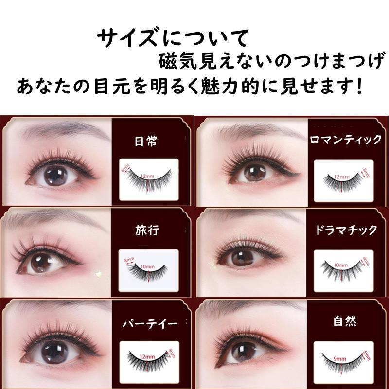 磁気つけまつげ 磁気が見えないまつげ セットアイラッシュ ナチュラル