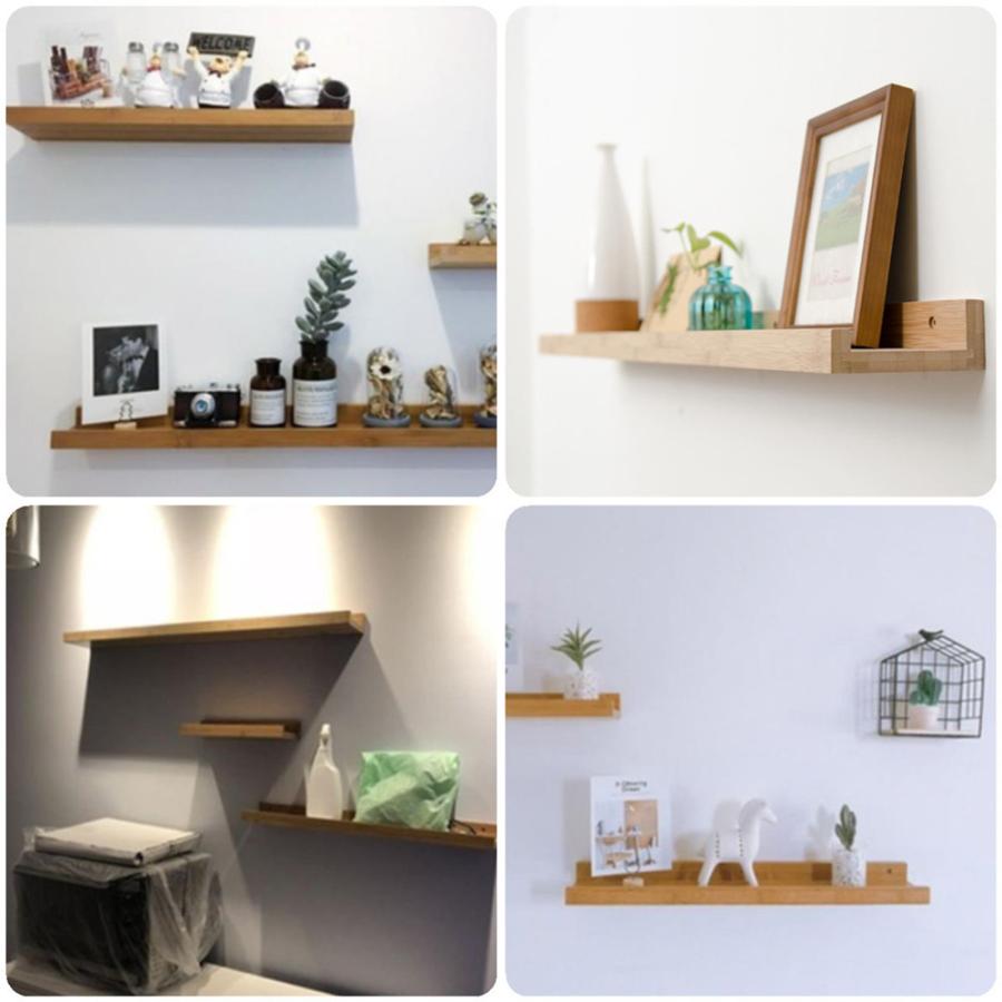 新品☆ ミハエルネグリンのシェルフ（インテリア） ウォールシェルフ ウッドシェルフ 楠竹 竹製 壁掛け 棚 壁面収納