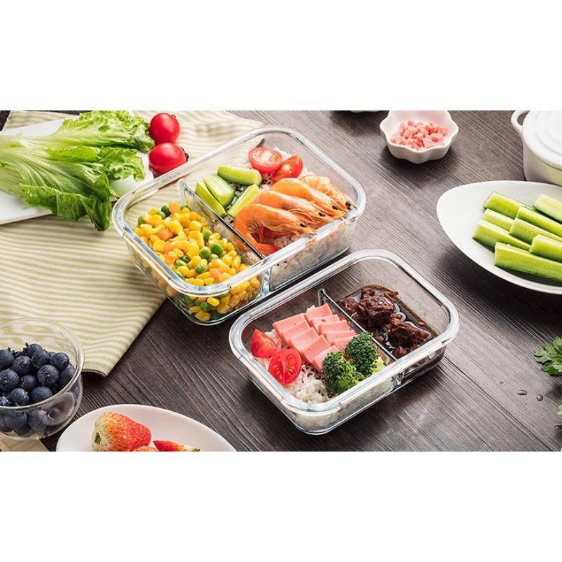 お弁当箱 ランチボックス 弁当箱 耐熱 耐冷 ガラス 保存容器