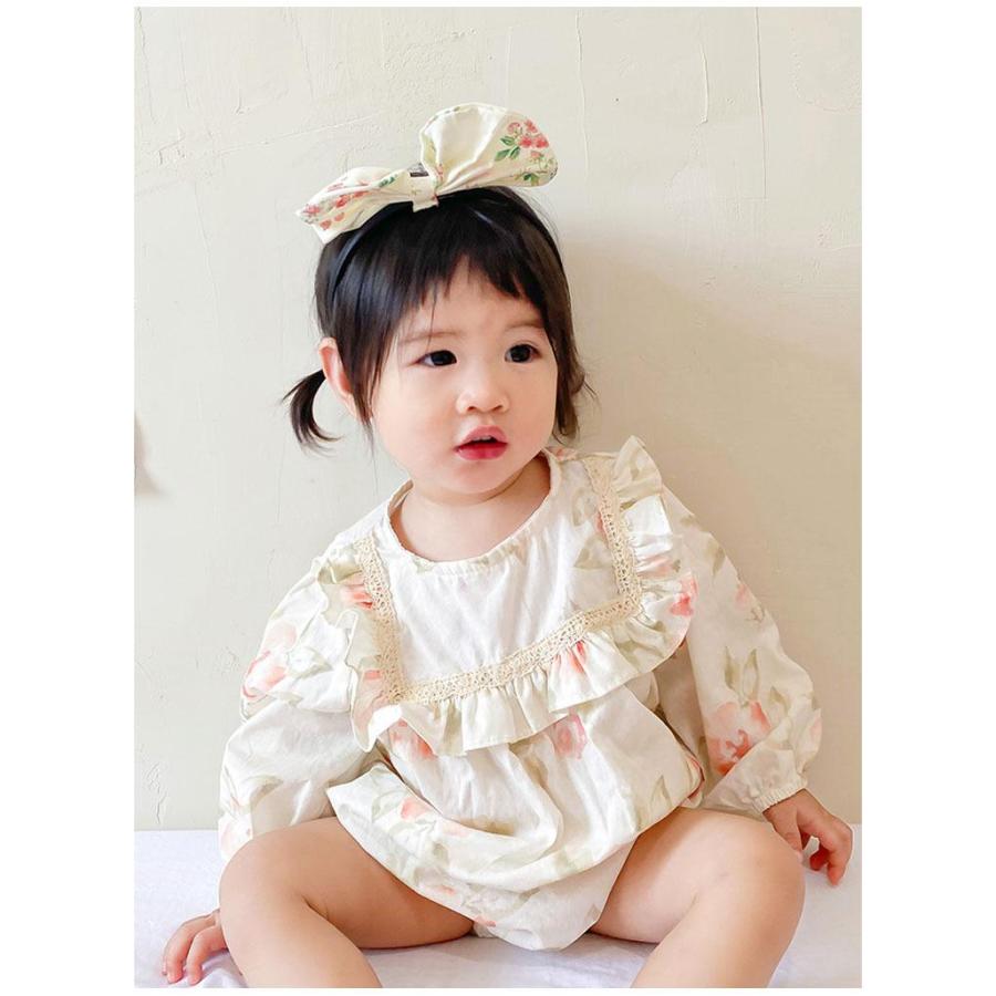 女の子 ロンパース ワンピース 韓国風 こども服 長袖 ペアルック 姉妹 