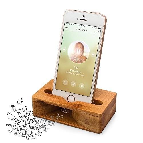 更新版 【在庫あり　即納】 木製スピーカー ARCHEER iPhoneスタンド 特別セーフ 天然竹スタンド サ スマホホルダー 携帯スマホスタンド