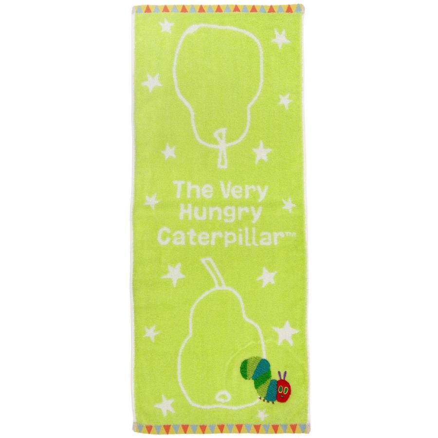 60 Off 林 Hayashi フェイスタオル グリーン 約34 80cm はらぺこあおむし ハロー 無撚糸 Fi Cisama Sc Gov Br