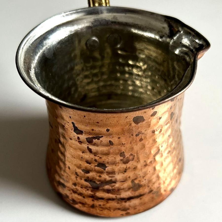トルココーヒー鍋 ジェズベ L 持ち手 木製 トルコ コーヒー鍋