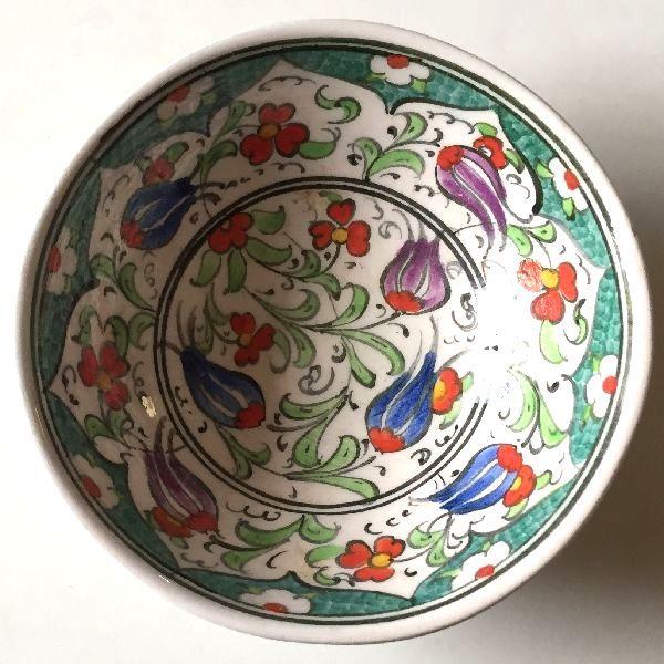 トルコ製 飾り皿 花柄 No2