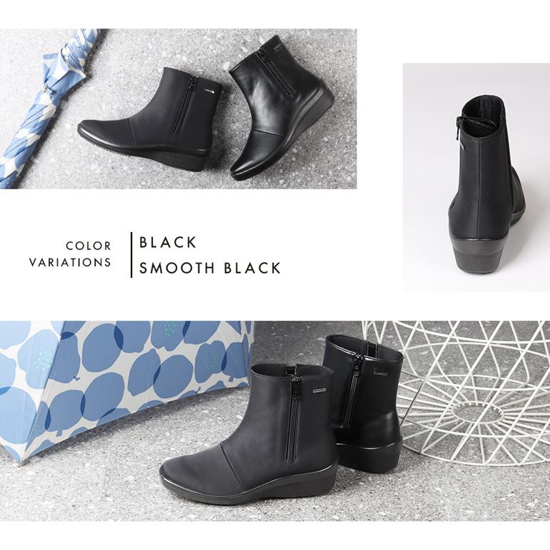 PANSY（パンジー） ブーツ 生活防水 レディース 3E シンプル 黒 pansy