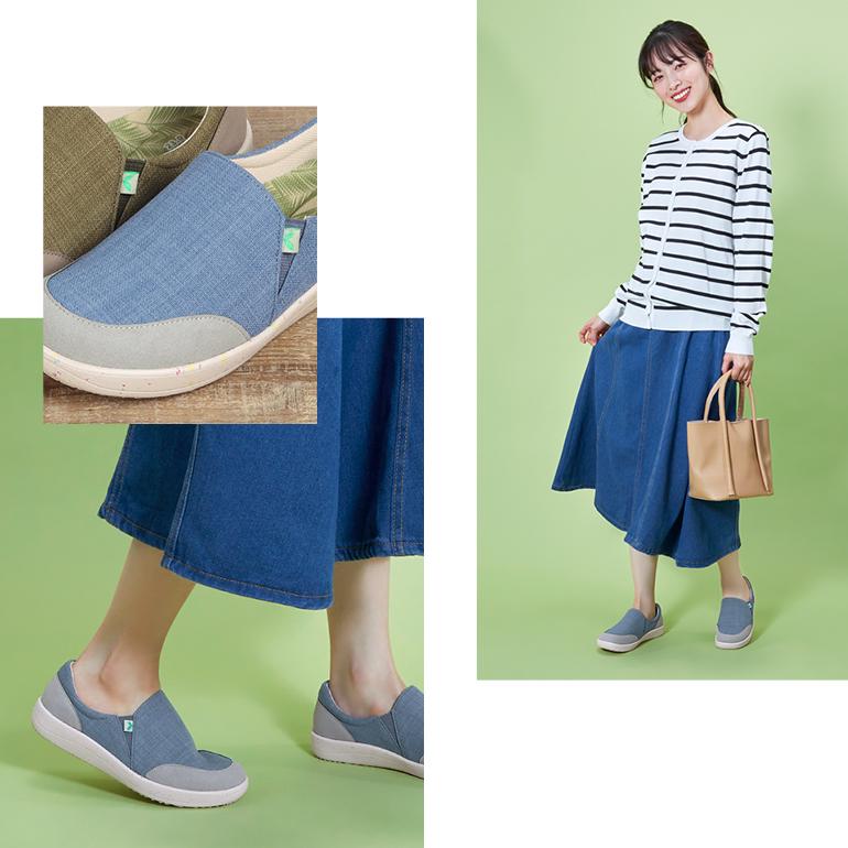 PANSY（パンジー） シューズ 靴 スリッポン レディース 幅広 ゆったり