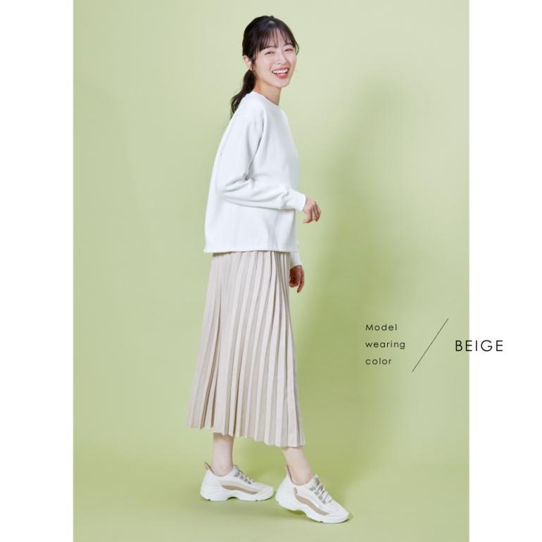 【新品未使用】SEEK レディース　厚底スニーカー　カジュアル シューズ　23㎝ スニーカー 厚底 ボリュームソール 軽量 手を使わずに履ける