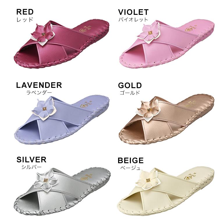 PANSY（パンジー） ルームシューズ レディース スリッパ ヒール