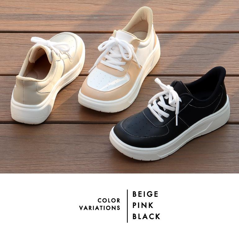 PANSY（パンジー） スニーカー 靴 シューズ 厚底 紐靴 軽い ハンズ