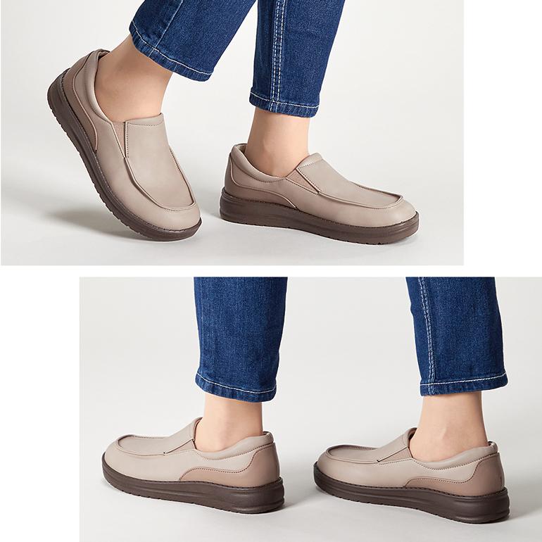 カジュアルシューズ 靴 レディース スリッポン モカシン 幅広 ゆったり 4E きれいめ 歩きやすい パンジー pansy 4792 | PANSY | 10