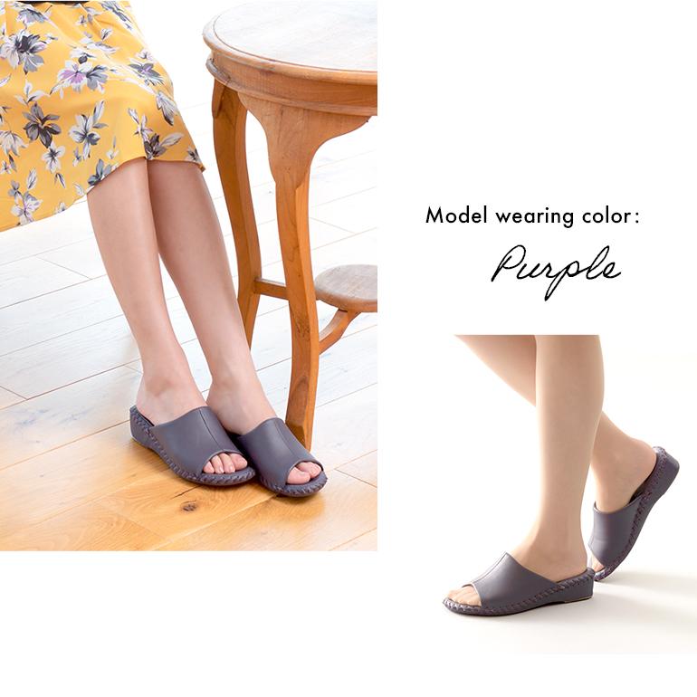 ルームシューズ レディース スリッパ ヒールスリッパ 女性 シンプル ヒール 室内履き パンジー pansy 9412 | PANSY | 10