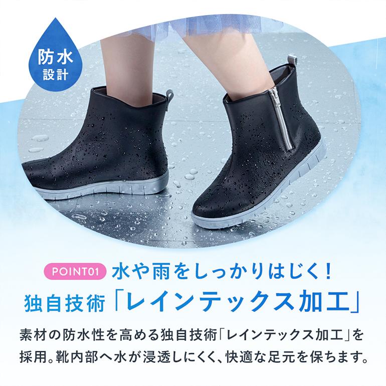 PANSY（パンジー） レインブーツ レインシューズ 防水 長靴 カラフル