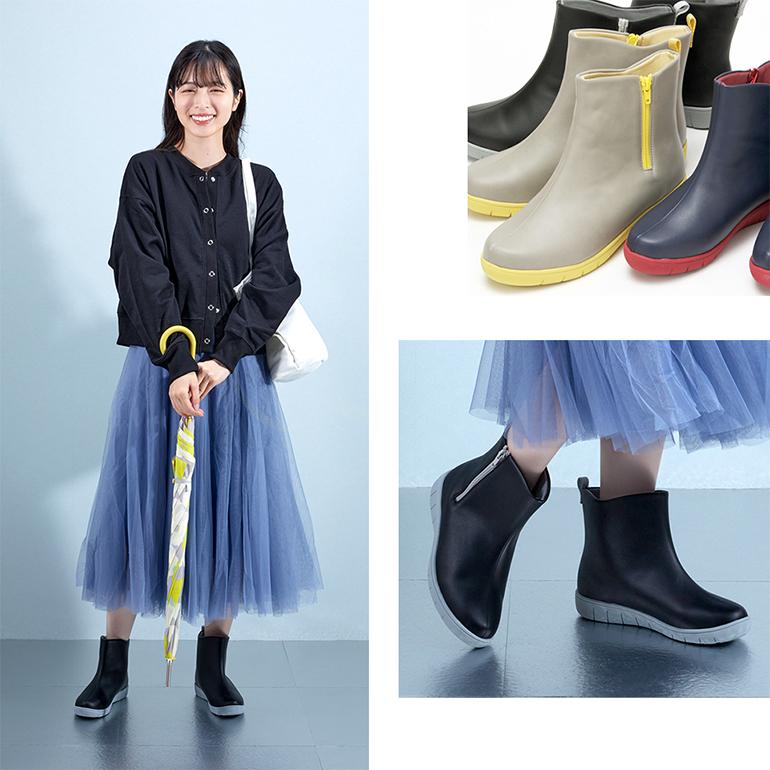 PANSY（パンジー） レインブーツ レインシューズ 防水 長靴 カラフル