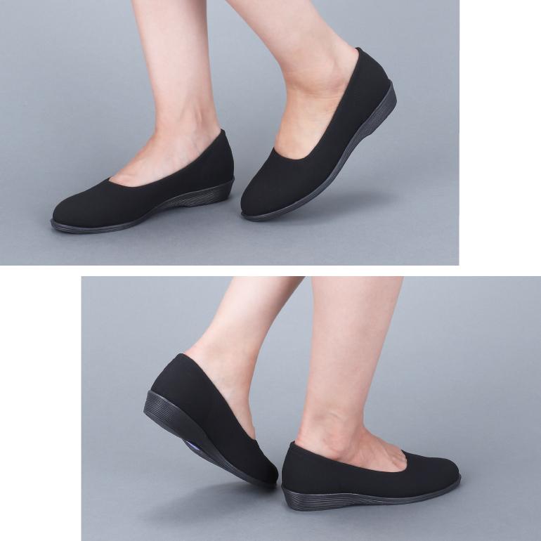 パンプス オフィス レディース ストレッチ ローヒール 歩きやすい 新生活 通勤 日本製 靴 3E パンジー pansy 4055 | PANSY | 11