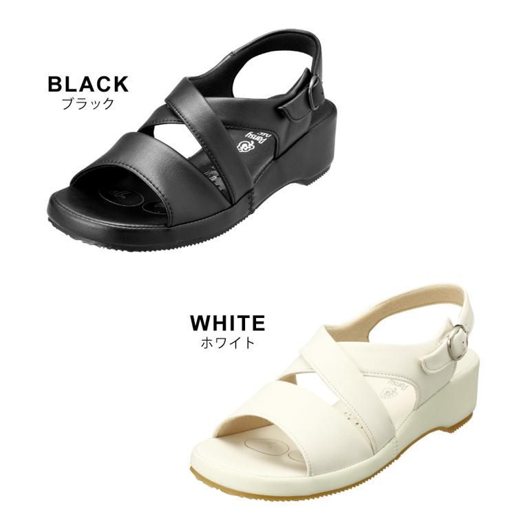 オフィスサンダル ナースサンダル サンダル レディース ナース 黒 白 履きやすい 大きいサイズ 靴 パンジー pansy BB5302 | PANSY | 03