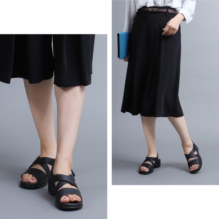 オフィスサンダル ナースサンダル サンダル レディース ナース 黒 白 履きやすい 大きいサイズ 靴 パンジー pansy BB5302 | PANSY | 08