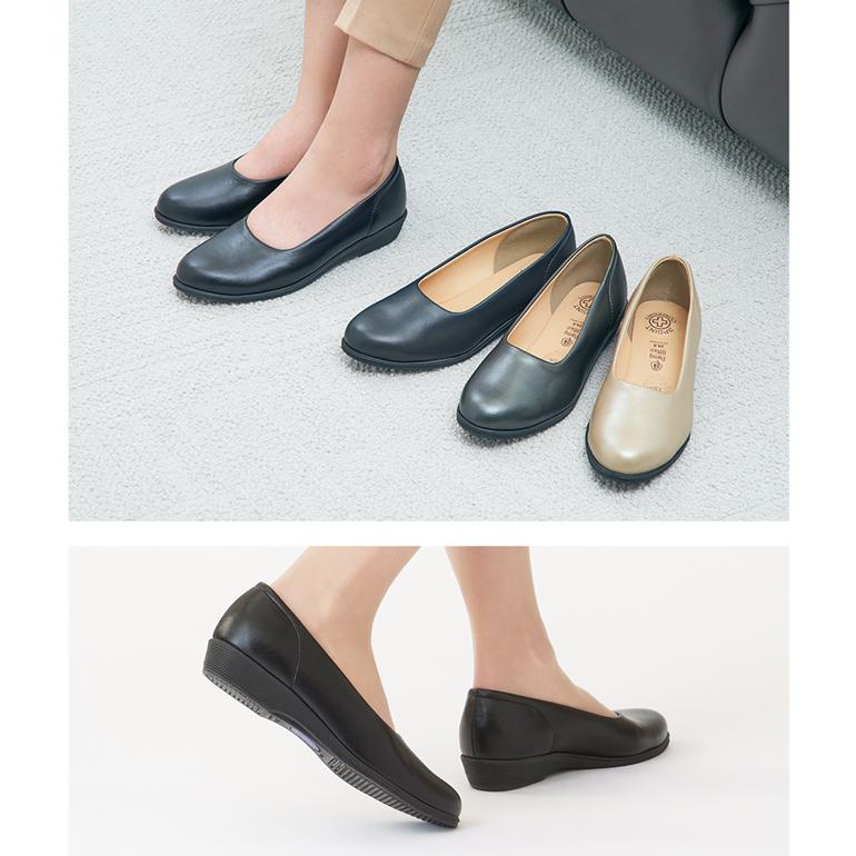 パンプス オフィス レディース 疲れにくい 軽い フラット ローヒール 新生活 通勤 日本製 靴 3E パンジー pansy 4060 | PANSY | 07